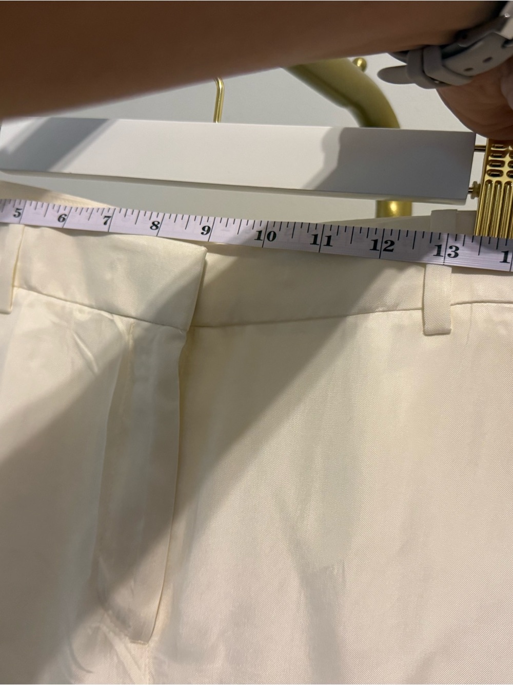 J.Crew Buttery Drapey cupro Ivory Cream Wide Leg Trousers High Rise wide leg - Picture 6 of 15